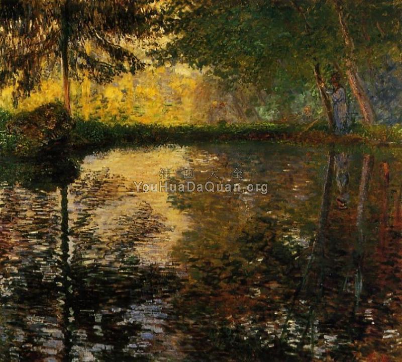 The Pond at Montgeron - 克劳德·莫奈